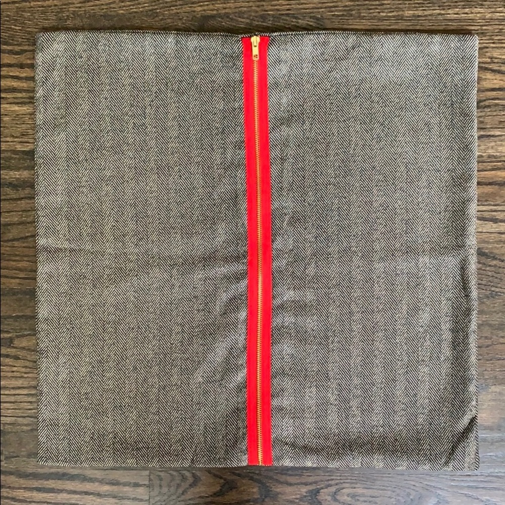 22” Square Herringbone Holiday Pillow Cover